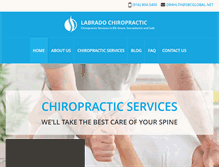 Tablet Screenshot of chiropractorelkgrove.net